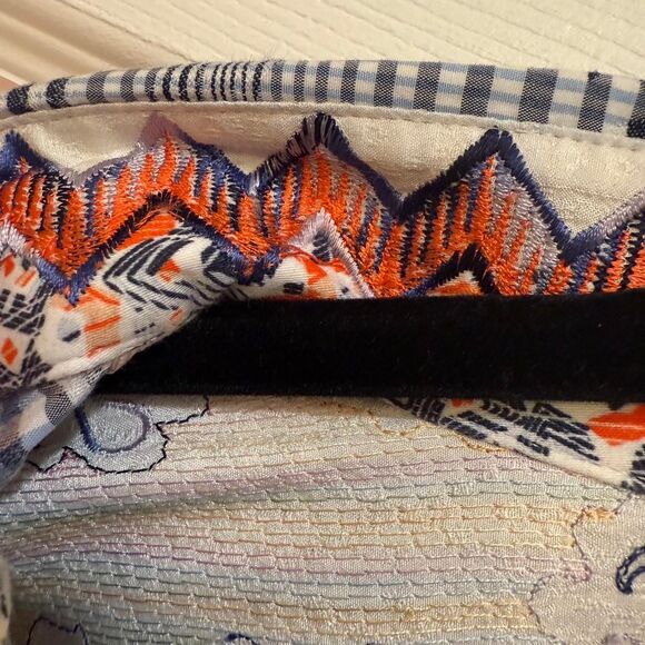 Robert Graham Men's Black White Blue Plaid Unique Button Down Shirt Sz 2XL - Picture 4 of 6